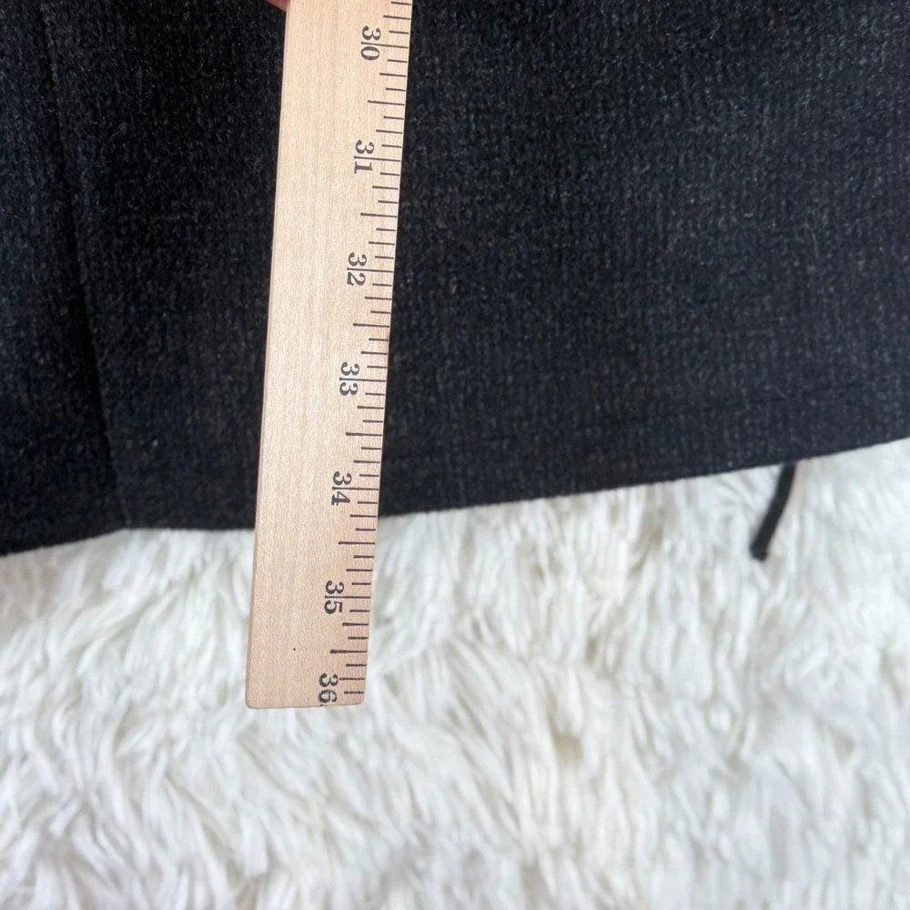 Mark Shale Wool Blend Carter Jacket Mens 42R Charcoal Zip Coat Winter Minimalist